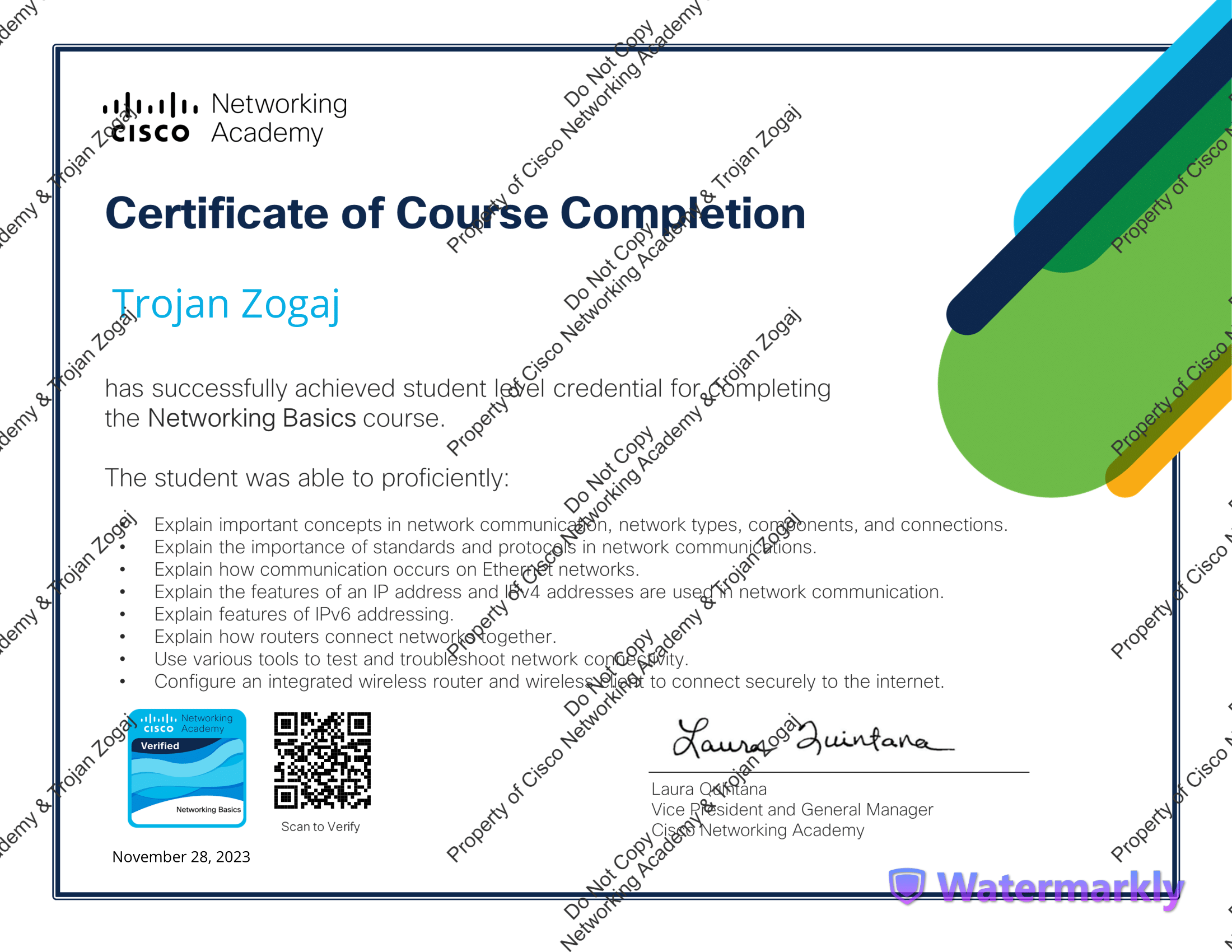 Certificate 2